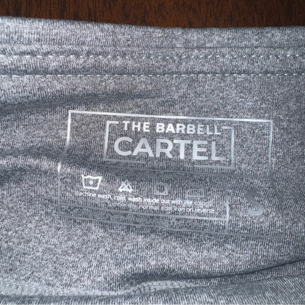 The Barbell Cartel Legacy Shorts Heather Gray Biker Athletic Gym Size Small - Picture 4 of 7
